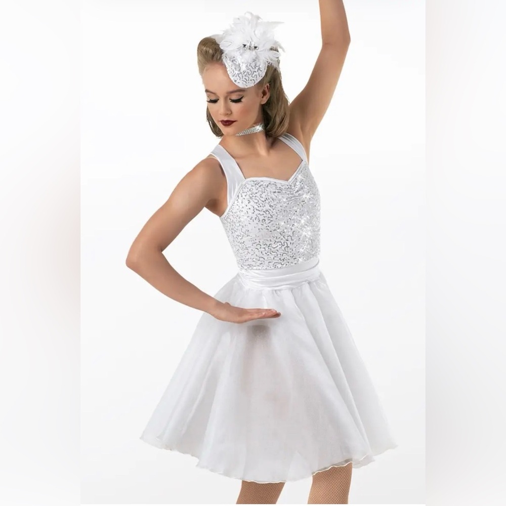 Weissman I Feel Pretty white tap jazz, vintage 50’s costume performance